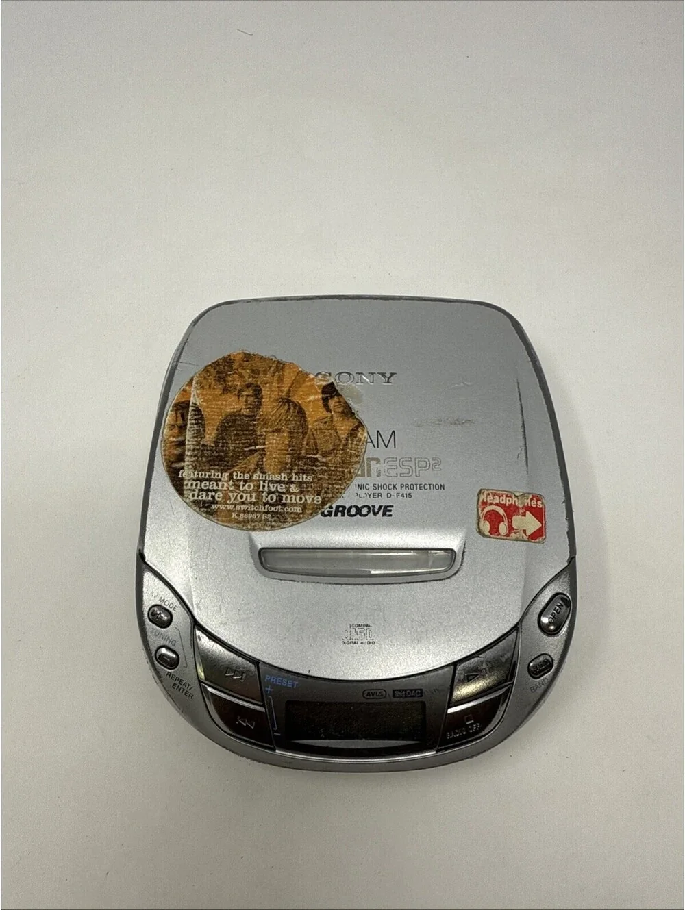Sony Discman D-F411 - ESP2 Groove CD Player FM/AM Radio Parts Only